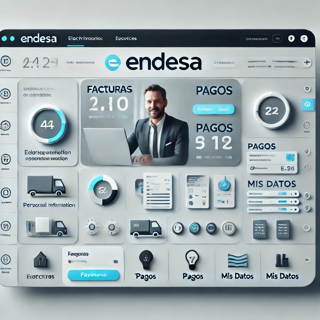 Panel de control del área de clientes de Endesa