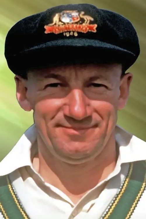 Donald Bradman interpretando a 