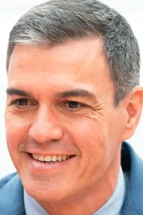 Pedro Sánchez interpretando a entrevistado