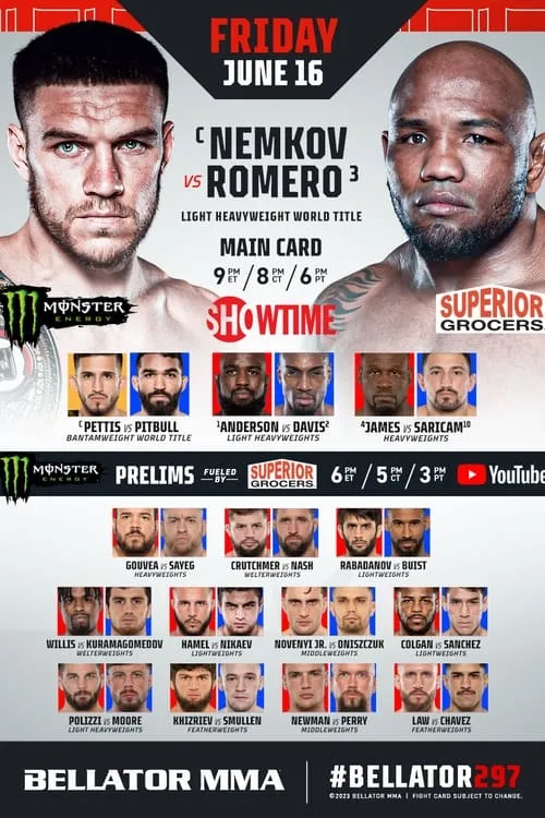 Poster de Bellator 297: Nemkov vs. Romero