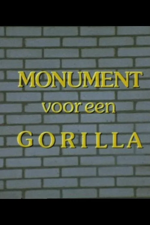 Póster de la película Een Monument voor een Gorilla