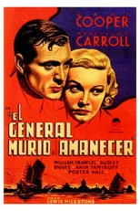 Póster de la película El general murió al amanecer