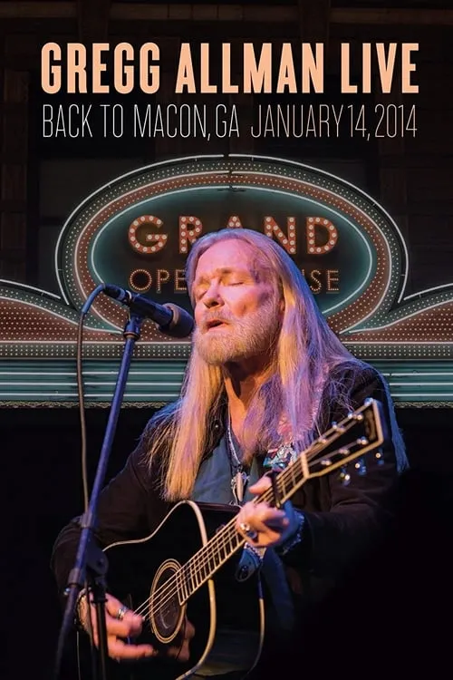 Poster de la película Gregg Allman Live: Back To Macon, GA - Películas hoy en TV