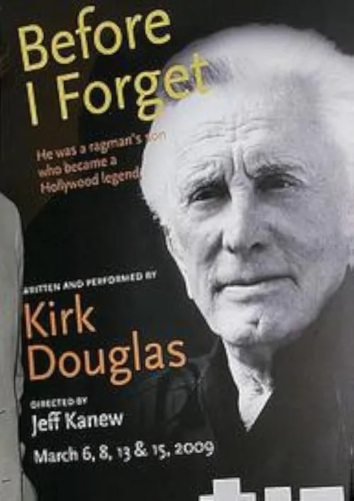 Poster de Kirk Douglas: Before I Forget