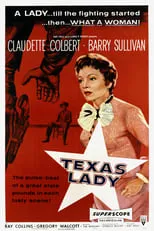 Claudette Colbert en la película La dama de Texas