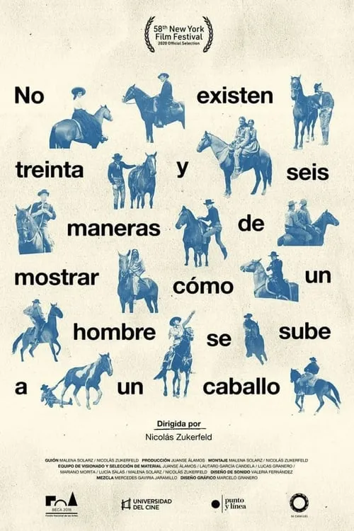 Póster de la película No existen treinta y seis maneras de mostrar cómo un hombre se sube a un caballo