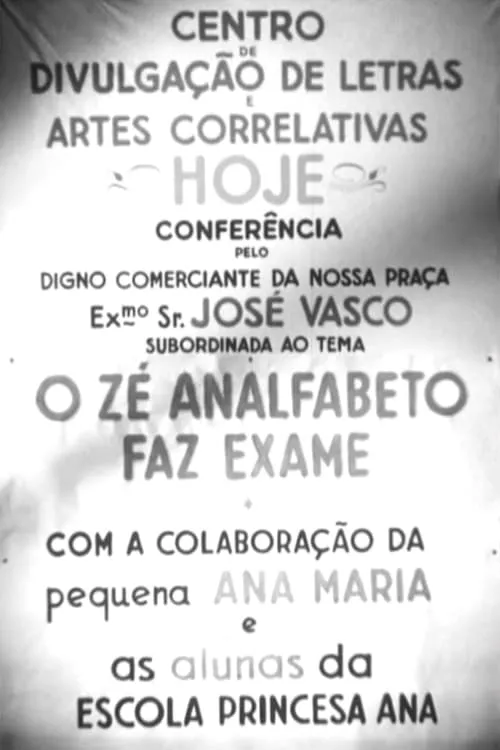 Vasco Santana interpreta a Zé Analfabeto en O Zé Analfabeto Faz Exame