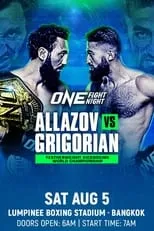 Poster de la película ONE Fight Night 13: Allazov vs. Grigorian - Películas hoy en TV