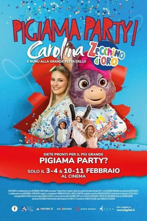 Carolina Benvenga es  en Pigiama Party! Carolina e Nunù alla grande festa dello Zecchino d'Oro