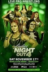 Kira Magnin-Forster interpreta a Taya Valkyrie en ROW Ladies Night Out 4