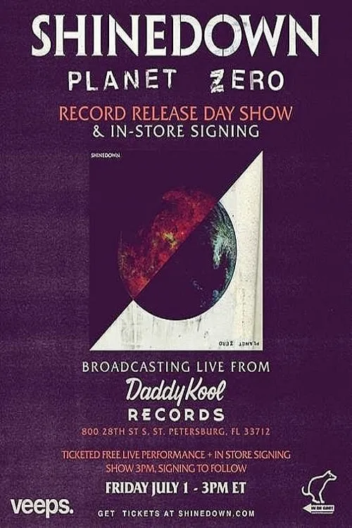 Póster de la película Shinedown: Planet Zero - Record Release Day Show