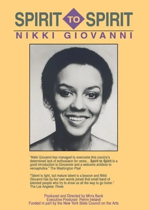 Póster de la película Spirit to Spirit: Nikki Giovanni