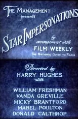 Donald Calthrop interpreta a George Arliss en Star Impersonations