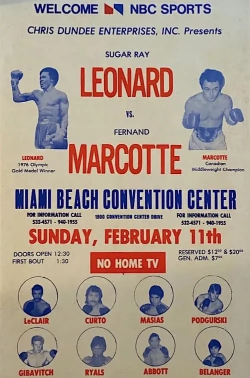 Sugar Ray Leonard interpreta a  en Sugar Ray Leonard vs. Fernand Marcotte