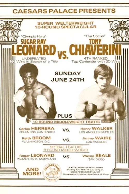 Sugar Ray Leonard interpreta a  en Sugar Ray Leonard vs. Tony Chiaverini