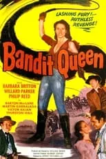 Barbara Britton es Zarra Montalvo, alias Lola Belmont en The Bandit Queen