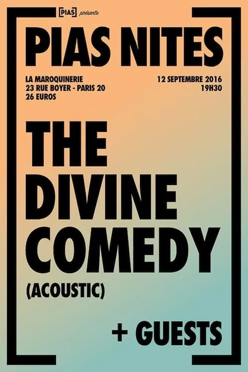 Neil Hannon es  en The Divine Comedy - La Maroquinerie acoustic 2016