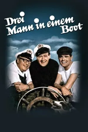 Drei Mann in einem Boot portada