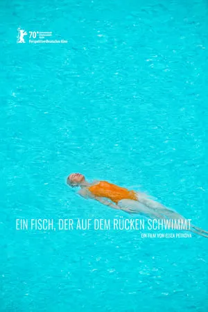 Ein Fisch, der auf dem Rücken schwimmt portada