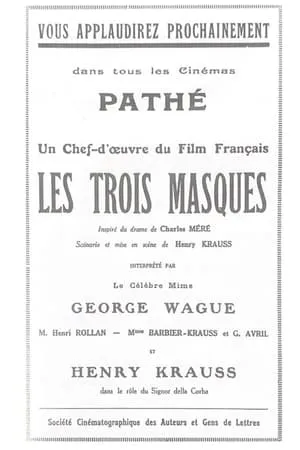 Les Trois masques portada