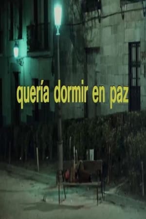 Quería dormir en paz portada