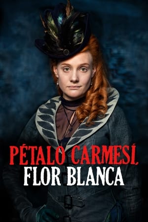 Pétalo carmesí, flor blanca portada